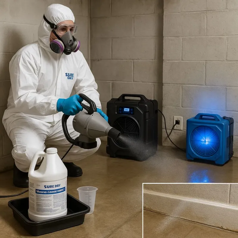 Sanitization and Odor Removal process in Fulshear, TX